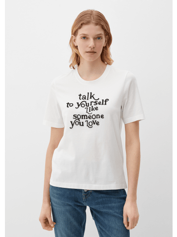 s.Oliver T-Shirt kurzarm in Creme