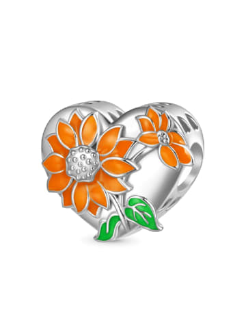 GNOCE Sterling Silber Charm Sonnenblume