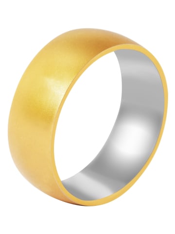 Adeliás Herren Ring aus Edelstahl in gold