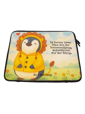 Mr. & Mrs. Panda Notebook Tasche Löwe Astrologie Design mit Spruch in Weiß