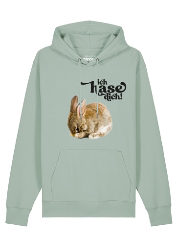 wat? Apparel Sweatshirt Ich hase dich! in Aloe
