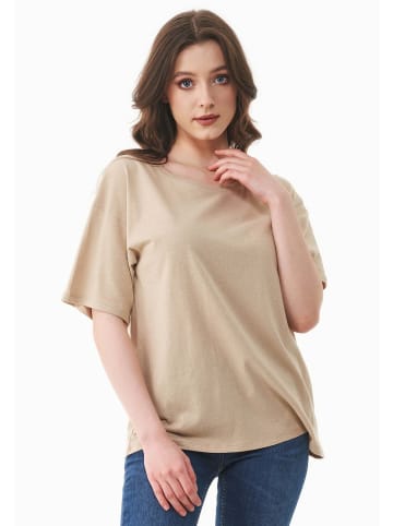 Organication T-Shirt "WOR17227" in Zartbeige