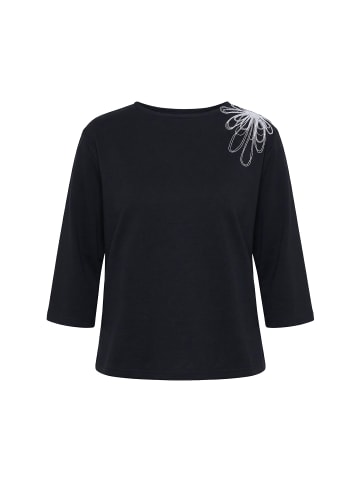 Ulla Popken Sweatshirt in schwarz