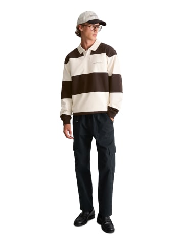 Marc O'Polo DENIM Polo-Sweatshirt relaxed in Dark Brown
