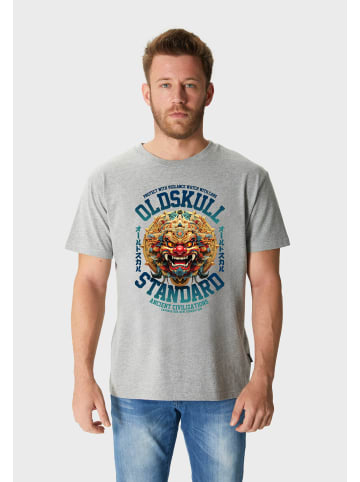 OLDSKULL T-Shirt Xtreme Ancient Mask in Heather Grey