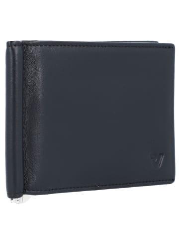 Roncato Pascal Geldbörse Dollarclip Leder 11 cm in nero