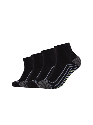 Skechers Kurzsocken 4er Pack cushioned in Schwarz mix