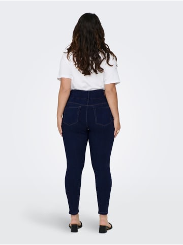 ONLY Carmakoma Skinny Fit Jeans High Waist Übergrößen Denim CARANNA in Dunkelblau