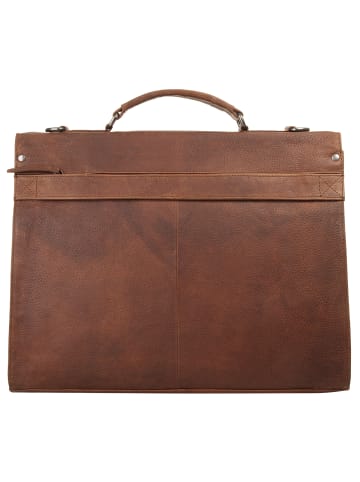 Bodenschatz Aktentasche echt Leder in cognac