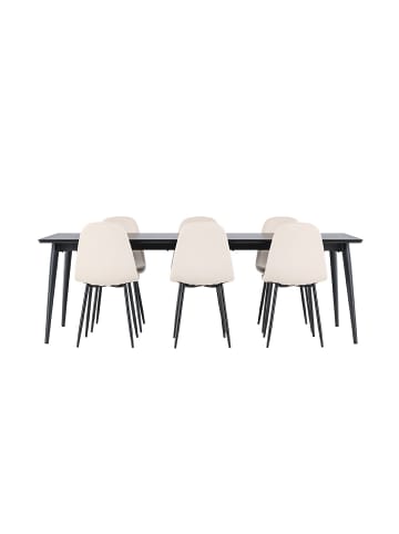ebuy24 Essgruppe Ellis Schwarz 85 x 230 cm
