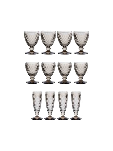 Villeroy & Boch 12er Set Wein- und Sektgläser Boston Coloured in smoke