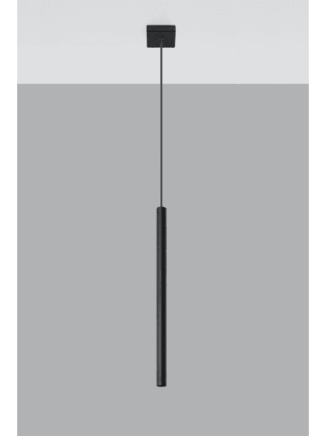 Licht-Erlebnisse Pendelleuchte EEK E Ø 2.5 x (T)100 cm in Schwarz