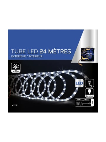 Feeric Lights Lichterkette für Außenbereich in Kaltweiß, (B) 1,2 x (H) 1,2 x (L) 2400 cm