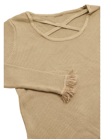 qisha Strickpullover in Taupe