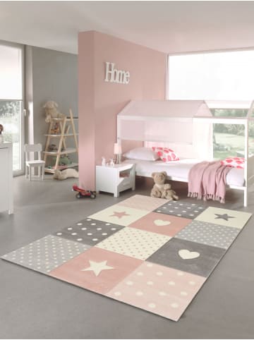 the carpet Kinderteppich Pastel Kids A in Rosa