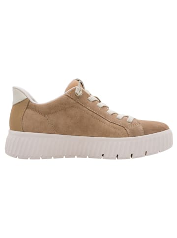 Tamaris WIDE FIT Sneaker in CAMEL SUEDE