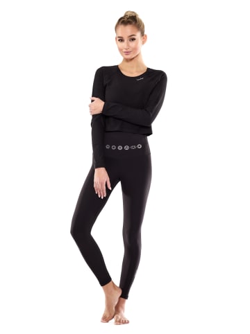 Winshape Functional Light and Soft Cropped Long Sleeve Top AET116LS in schwarz