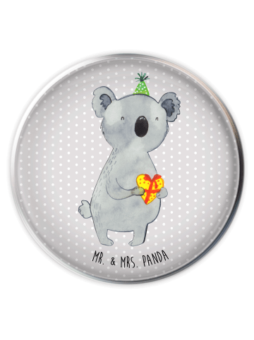 Mr. & Mrs. Panda Waschbecken Stöpsel Koala Geschenk ohne Spruch in Grau Pastell