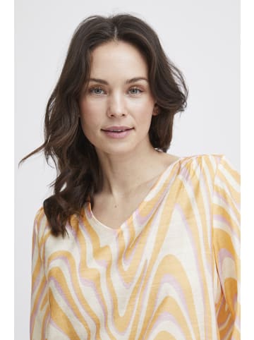 Fransa FRAriana regular fit in Apricot Wash AOP MS24 02H