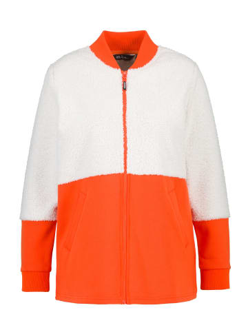 Ulla Popken Sweatjacke in gebrannte orange