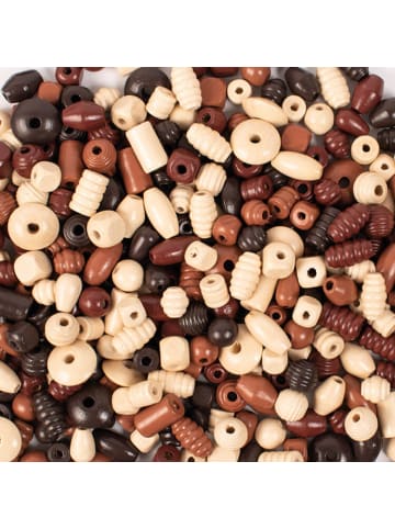 Playbox Holzperlen 1 kg naturfarben - ab 5 Jahren