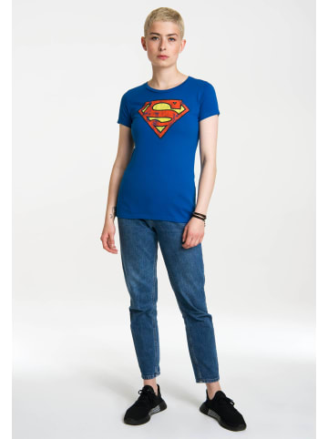 Logoshirt T-Shirt Superman in blau