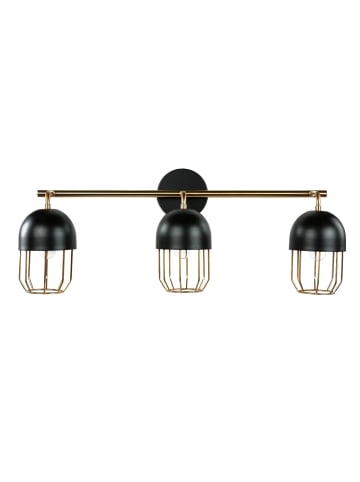 Licht-Erlebnisse Wandlampe (B)67 x (H)27 cm in Schwarz Gold