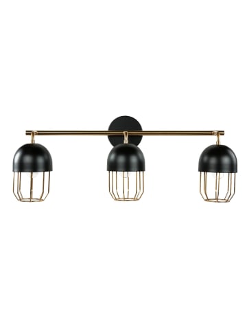 Licht-Erlebnisse Wandlampe in Schwarz Gold