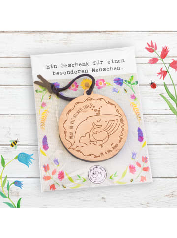 Mr. & Mrs. Panda Schlüsselanhänger Wal Mama ohne Spruch in Braun