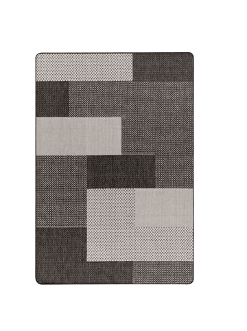Peyer-Syntex 1 Teppich Smilla Karo Fb.Anthrazit 60/110 cm in anthrazit