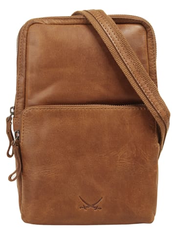 Sansibar Crossover Bag SANSIBAR SYLT echt Leder in cognac