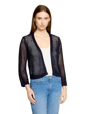 Betty Barclay Grobstrickjacke mit Lochmuster in dunkelblau