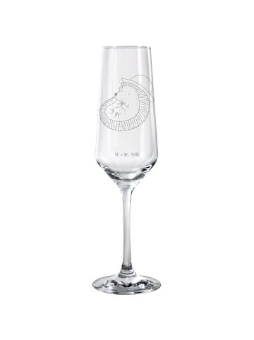 Mr. & Mrs. Panda Sektglas Igel Beten ohne Spruch in Transparent