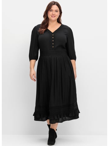 sheego by Joe Browns Maxikleid in schwarz