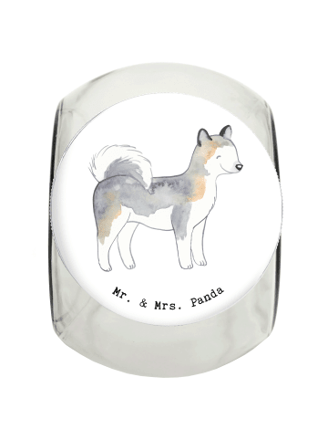 Mr. & Mrs. Panda Bonbonglas Siberian Husky Moment ohne Spruch in Weiß
