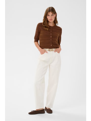 Soaked in Luxury Strickjacke SLSpina Gerade Passform in Cappuccino
