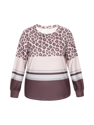 Usha Plus Size Longsleeve usha PLUS SIZE in multicolor coffee