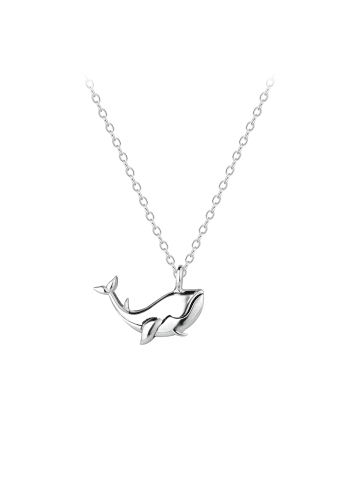 Alexander York Kette mit Anhänger WAL in 925 Sterling Silber, 2-tlg.
