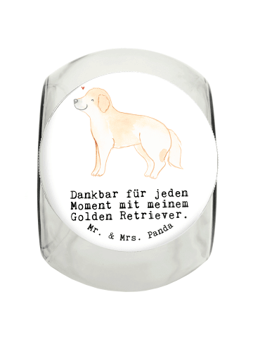 Mr. & Mrs. Panda Dose Golden Retriever Moment mit Spruch in Weiß