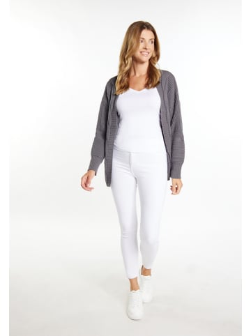 usha WHITE LABEL Damen Cardigan in Dunkelgrau