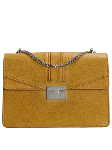 Seidenfelt Roros Big - Schultertasche 28 cm (oxblood/gold) in mustard
