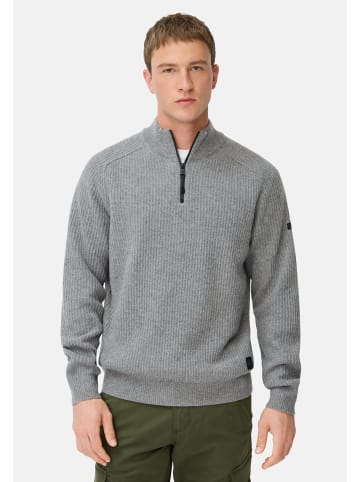 Camel Active Strick-Troyer aus reiner Lammwolle in Steingrau