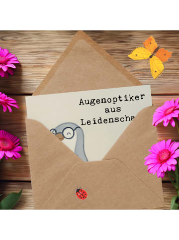 Mr. & Mrs. Panda Jubiläumskarte Augenoptiker Leidenschaft Design... in Weiß