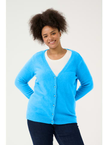 KAFFE curve Strickjacke KCsylvia in Malibu Blue