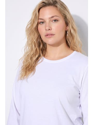 Ulla Popken Shirt in schneeweiß