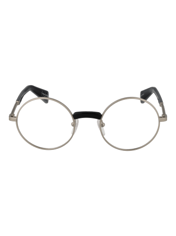 Yohji Yamamoto Unisex Optische Fassungen Rund Silber