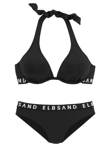 ELBSAND Bügel-Bikini in schwarz
