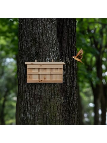 relaxdays Nistkasten in Natur - (B)43,5 x (H)22 x (T)15 cm