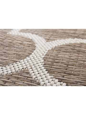 Kayoom Kurzflor Teppich Indonesia in beige - rechteckig