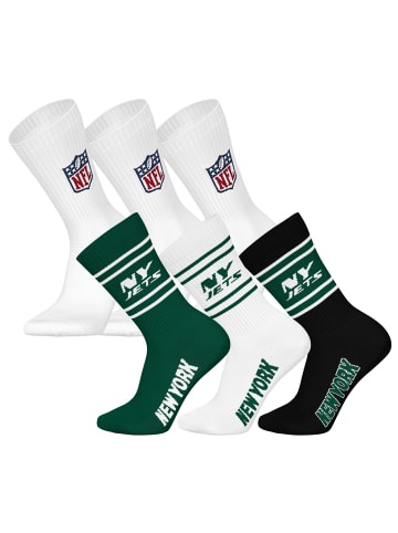 NFL Socken 6er Pack in New York Jets/Weiß
